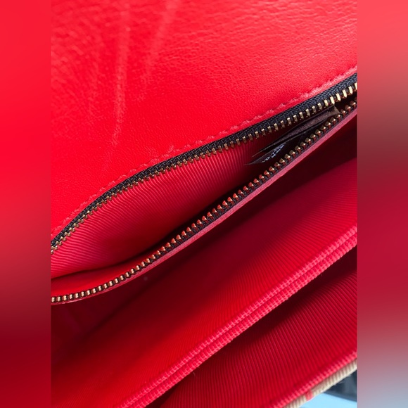 BURBERRY PATENT 1983 KNIGHT CHECK LINK SHOULDER BAG - Picture 9 of 12